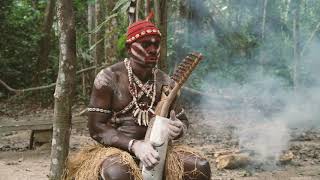 Bossengue Plays Harp and Sings the Sacred Music of Bwiti Moughenda Village Gabon [upl. by Halden]