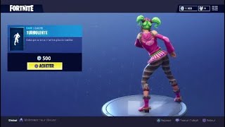 DANCE TURBULENTE REMIX FORTNITE By ZOEY  Item shop 9 june 2018 boutique 9 juin [upl. by Ellenad178]