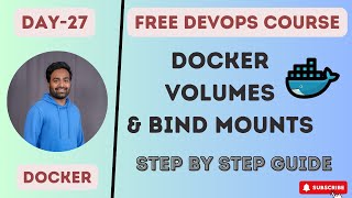 Day27  Docker Volumes and Bind MountsPersistent Storage for Docker devopstutorialsforbeginners [upl. by Anot]