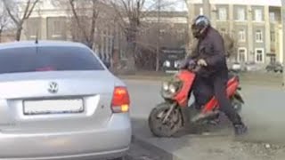 Scooter Crash Compilation 2014 [upl. by Morvin706]