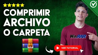 Cómo COMPRIMIR un ARCHIVO o CARPETA con WinRAR  🗂️ Haz que pese Menos 🗂️ [upl. by Annaujat]