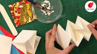 Artist Books Lotus Fold Book Binding Step by Step for Beginners [upl. by Clementia634]