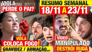 MANIA DE VOCÊ Resumo SEMANAL COMPLETO 1811 a 2311 DE NOVEMBRO Capítulo completo da Novela [upl. by Araeic]