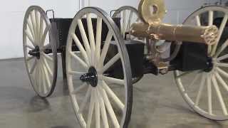 Original Colt M1883 Gatling Gun with Caisson [upl. by Ttirrej]