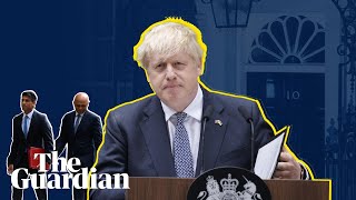 The 33 hours that brought Boris Johnson to resign as Conservative leader – in three minutes [upl. by Wolfgram]