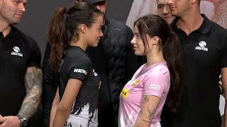 Lexy Chaplin vs Agata quotFagataquot Fąk  Weighin FaceOff  HIGH League 2 [upl. by Phip]