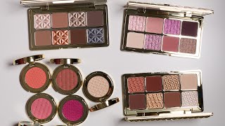 Tarte Holiday 2024 Swatches  Tarte Golden Era Eyeshadow Set amp Stay Golden Cheek Set [upl. by Ellett]