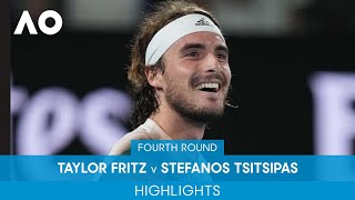 Taylor Fritz v Stefanos Tsitsipas Highlights 4R  Australian Open 2022 [upl. by Esinet283]