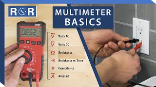 How to Use a Multimeter amp Electricity Basics  Repair and Replace [upl. by Analah457]