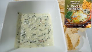 Trader Joes Spinach and Artichoke Dip Review [upl. by Ilyssa350]