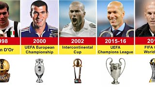 Zinedine Zidane Carrer ALL Trophies  Player  Coach [upl. by Tindall592]