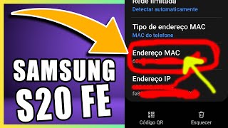 Como descobrir o endereço MAC do celular SAMSUNG S20 FE  ENDEREÇO MAC DO WIFI SAMSUNG [upl. by Lokkin724]