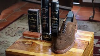 A Guide to Suede Care amp Unboxing Allen Edmonds Strandmok [upl. by Enilecram]