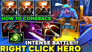 Gyrocopter Pro Carry HOW TO COMEBACK with Right Click Hero Agressive Intense Battle  Dota 2 [upl. by Anelrats85]