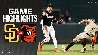 Padres vs Orioles Game Highlights 72624  MLB Highlights [upl. by Adiari339]