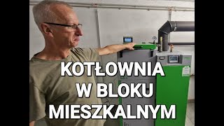 Kotłownia w bloku mieszkalnym różnice bufor a sprzęgło ustawienia kotła SAS BIO COMPACT PLUS [upl. by Broome624]