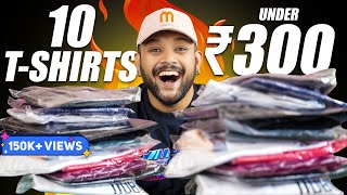 10 BEST MEESHO TSHIRTS UNDER 300 FOR MEN 🔥 Meesho TShirt Haul Review 2024  ONE CHANCE [upl. by Trevor]