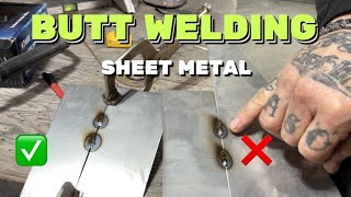 How to Butt Weld Sheet Metal 🔥 the right way vs the wrong way [upl. by Olecram566]