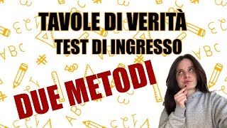 BatQuiz  Due metodi per risolvere le TAVOLE DI VERITÀ [upl. by Frans]