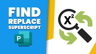 How to find and replace with Superscript in publisher [upl. by Jeaz]