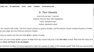 A Two Vessels  Codeforces Round 895 Div 3  Programming With Sakib [upl. by Ybloc]