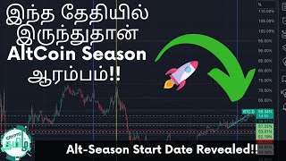 Very Important Video  Altcoin Season Start Date Revealed  Bitcoin Dominance Analysis Crypto Tamil [upl. by Myer]