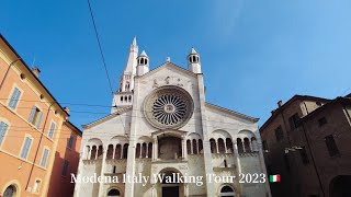 Modena Italy Walking Tour 2023  4K [upl. by Einner]