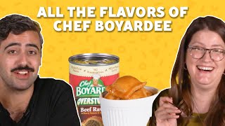 We Tried ALL 21 Flavors of Chef Boyardee Flavors  Taste Test  Food Network [upl. by Ethelin]