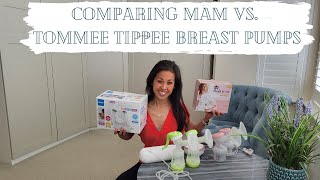 Comparing MAM vs Tommee Tippee electric breast pumps [upl. by Airemat]