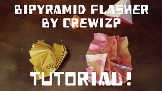 Origami Bipyramid Flasher Tutorial [upl. by Burck443]