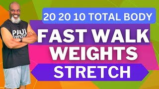 Transform Your Body Fast Walking Weights Stretch Full Body Workout [upl. by Faruq974]