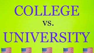 English Vocabulary  College vs University [upl. by Monson]