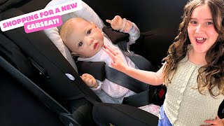 BABY SASKIAS FIRST CARSEAT  REBORN SHOPPING DAY [upl. by Aible]