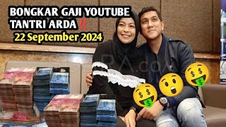 BONGKAR GAJI YOUTUBE TANTRI ARDA TERBARU HARI INI😲 🤑‼️ [upl. by Aoh]