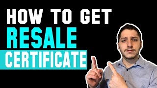 How To Get A Resale Certificate amp Tax Exemption For Wholesale Dropshipping [upl. by Rabi]