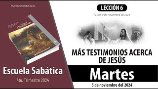 Escuela Sabática  Martes 5 de noviembre del 2024  Lección Alumnos [upl. by Baum]