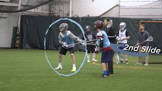 Defense Slide and Recovery  Trilogy Lacrosse [upl. by Hachman]