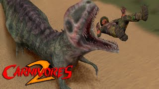 Giganotosaurus Gorges on Hunters  Carnivores Mod Showcase [upl. by Noirrad96]