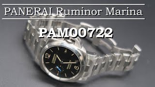 PANERAI Luminor Marina 42mm PAM00722 bracelet detach amp attach [upl. by Kciremed809]