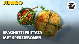 Wat eten we Spaghettifrittata met sperziebonen [upl. by Cayser]