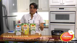 Cómo cocinar con leche de soya  Cocina Superior [upl. by Anawot]