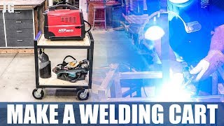 DIY Metal Welding Cart  JIMBOS GARAGE [upl. by Bolger287]