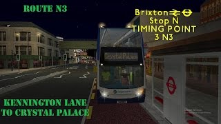 Omsi 2 The South London Project Beta N3 Kennington Lane to Crystal Palace E400R [upl. by Morly]