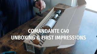 Comandante C40 Hand Coffee Grinder Unboxing And First Impressions [upl. by Errehs]