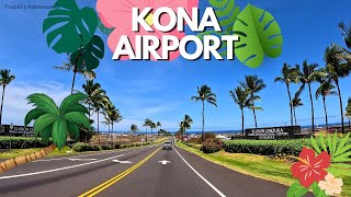 Driving From Kona City to Kona Airport  Hawaii USA [upl. by Tammy]