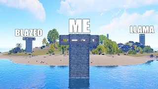 i played rust on an island against blazed and luckyllama [upl. by Eilyr]