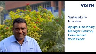 Ajaypal can you discuss Voith Indias contribution to sustainability [upl. by Amada668]