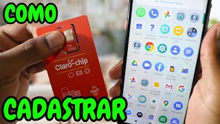 Como Cadastrar o Chip da Claro no seu Celular [upl. by Gnilyarg]