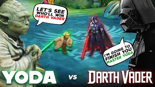 BEST DUEL EVER  ARGUS DARTH VADER vs CYCLOPS MASTER YODA  STAR WARS SKIN 1vs1 GAMEPLAY  MLBB [upl. by Shena]