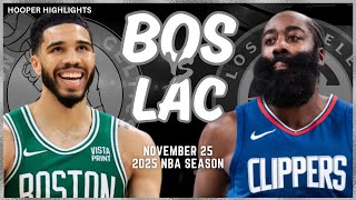 Boston Celtics vs LA Clippers Full Game Highlights  Nov 25  2025 NBA Season [upl. by Jamel]